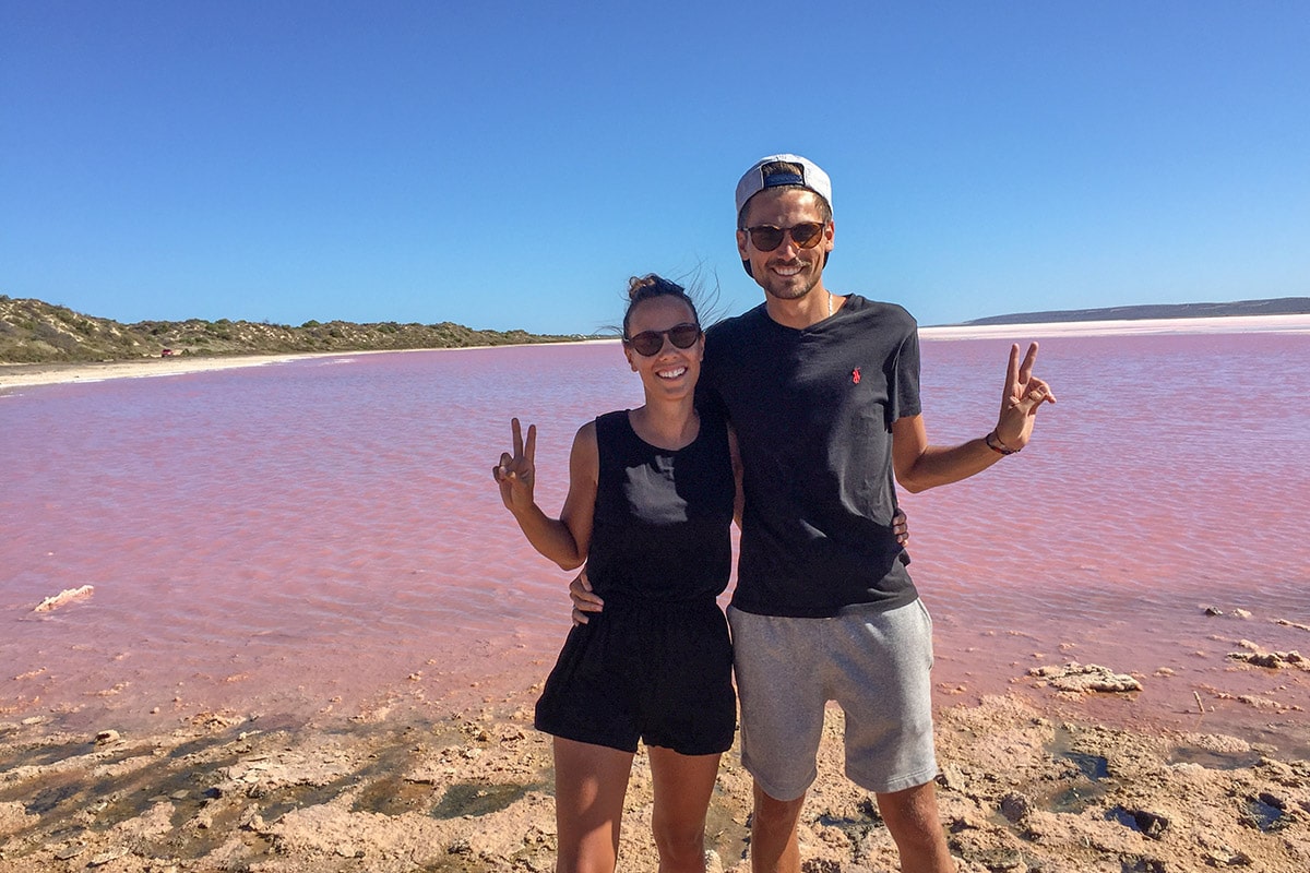 pink lake