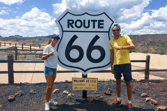 La  mythique route 66 dans l’ouest américain
