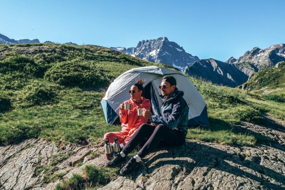 Bivouac dans les Alpes (Lac de Lauzon)